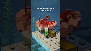 Minecraft Java 26.1 | Easy Raid Farm 🏴‍☠️ #minecraft #minecraftshorts