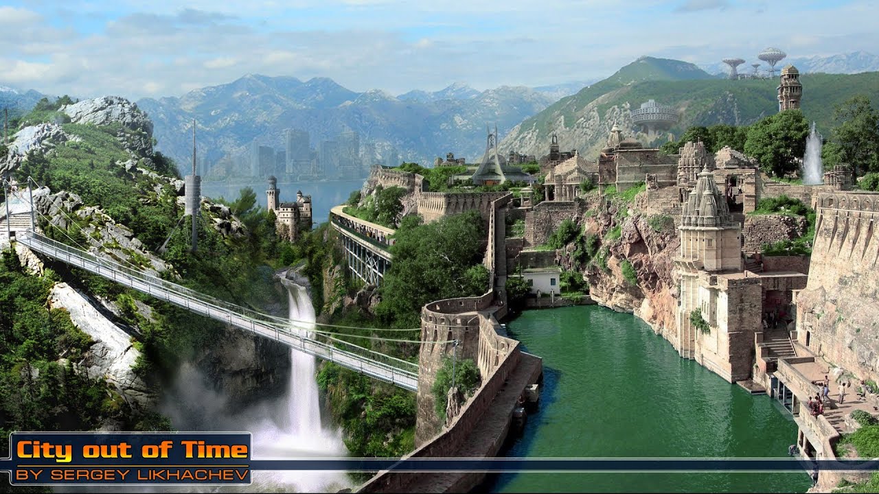 City out of time / Город вне времени - SpeedArt Photoshop CS6 by BATKYA