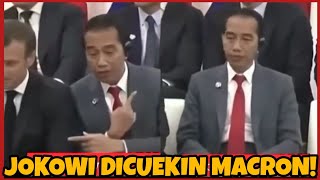 VIDEO JOKOWI DICUEKIN PRESIDEN MACRON VIRAL, NETIZEN 'KATA MACRON NGOMONG APA SIH MULYONO INI'