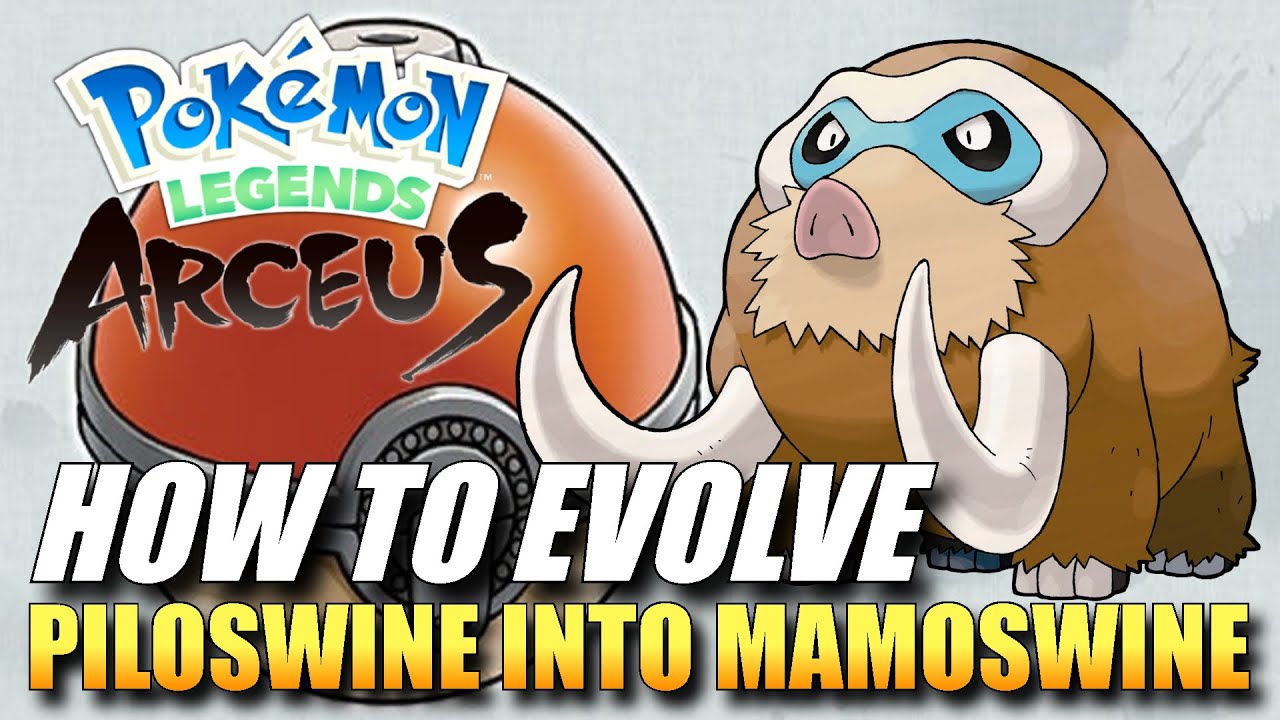 Pokemon Legends: Arceus - How To Evolve Piloswine Into Mamoswine / How