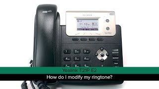 Yealink T21P E2: How do I modify my ringtone? screenshot 1