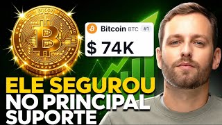MERCADO CRIPTO: O BITCOIN SE SEGUROU EM $74K E ISSO É MUITO BOM.