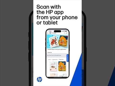 透過 HP 應用程式從手機或平板電腦進行掃描 | HP 印表機 #short