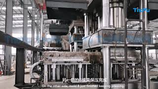 Fully automatic compress wood pallet machine