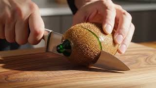 🥝 Slicing Glass Kiwi Like Butter – ASMR Magic!