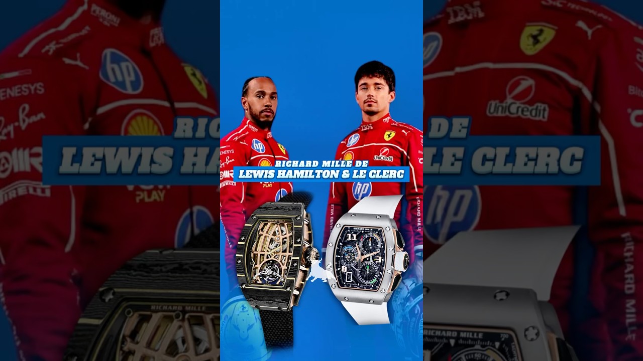 Lewis Hamilton & Le Clerc juntos, ambos de Richard Mille 🔥  | 
