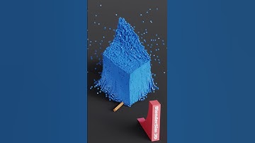 25,000 Cubes Crash to the Floor 😍 | Epic Blender Rigid Body Destruction