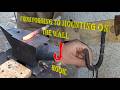 #J #hook #forge #tutorial & mounting to the wall - full process - #blacksmithing #diy #project