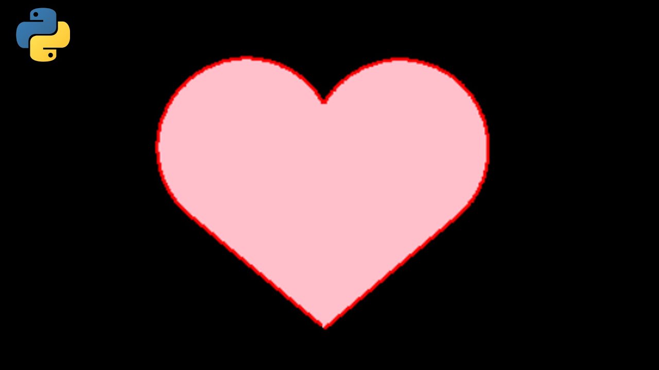Python Turtle - Love Heart Tutorial - youtube