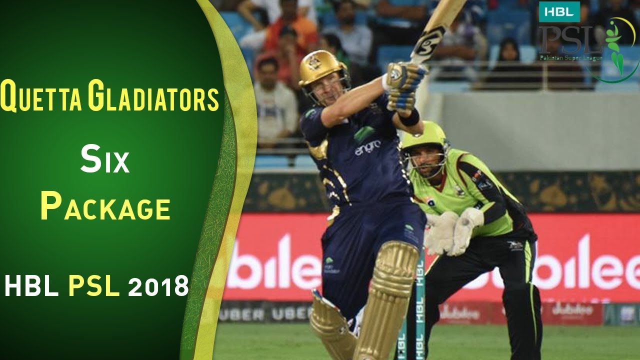 Quetta Gladiators Sixes | Lahore Qalandars Vs Quetta Gladiators | Match 5 | 24th Feb | HBL PSL 2018