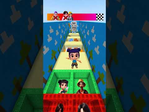 KPop Demon Hunter Lava Jump Noob Pro Challenge😱 P.9 #minecraft #brainrot