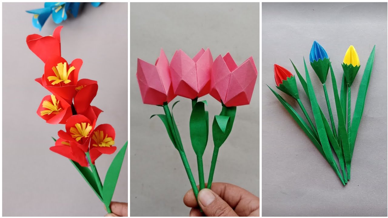 How to make beautiful flower with paper // DIY paper Craft