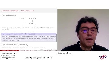 Stéphane Druel: - Fano Foliations 2 - Adjunction formula and applications