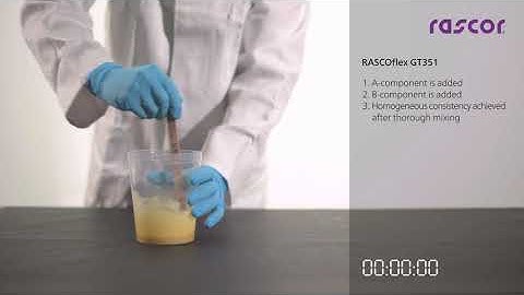 Mixing procedure RASCOflex GT351
