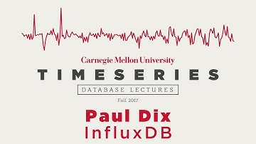 Time Series Database Lectures #1 - Paul Dix (InfluxDB)