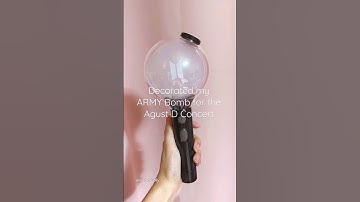 Decorated my ARMY Bomb for the Agust D Cocnert #bts
