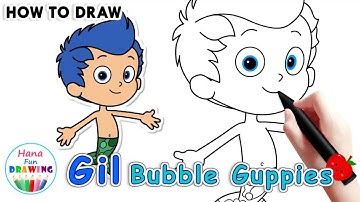 Learn How to Draw Gil Bubble Guppies | Bubble Guppies Drawing Tutorial