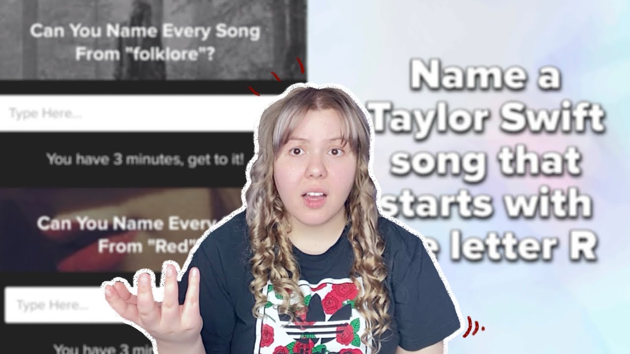 CAN I NAME EVERY TAYLOR SWIFT SONG? taking HARD taylor swift buzzfeed