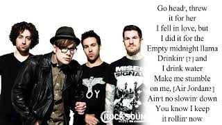 Fall Out Boy Sunshine Riptide lyrics