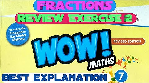 Review exercise 2 class 7th wow maths book solutions