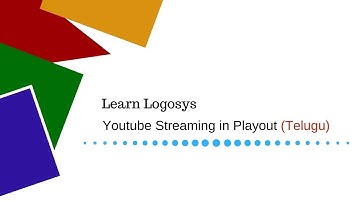 Youtube Streaming from Logosys  - Telugu