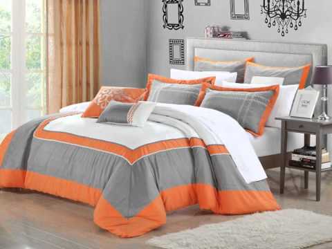 comforter-set-queen-size-orange