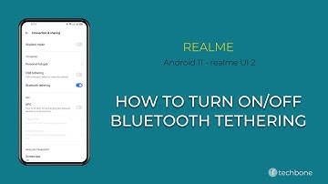 How to Turn On/Off Bluetooth Tethering - realme [Android 11 - realme UI 2]