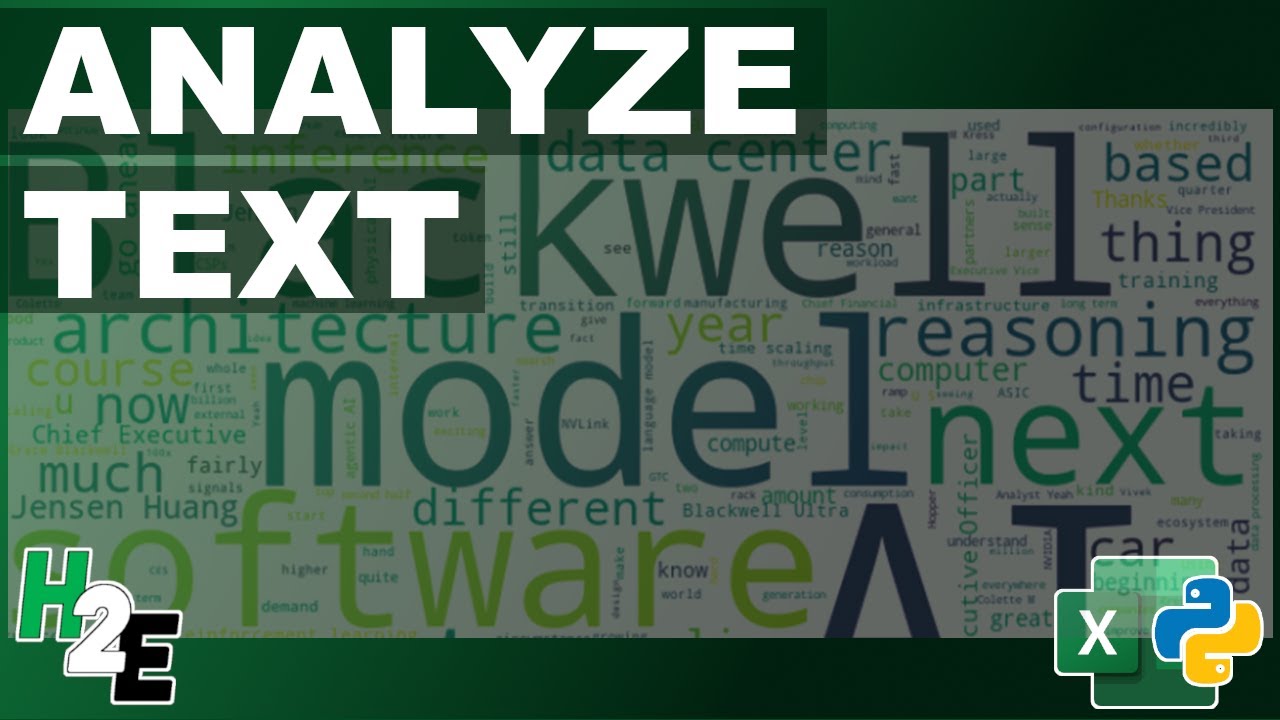 How to Create a Word Cloud in Excel With Python - YouTube