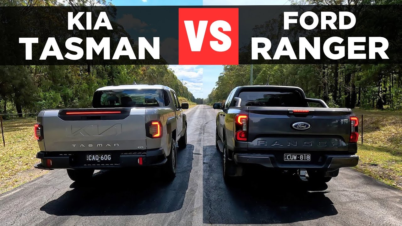 Drag Race: Kia Tasman 2025 против Ford Ranger — разгон от 0 до 100 миль/ч и сравнение