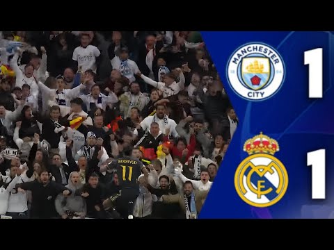 Manchester City-Real Madrid (1-1) Çeyrek Final Rövanş Maçı Özeti