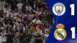 Manchester City-Real Madrid (1-1) Çeyrek Final Rövanş Maçı Özeti