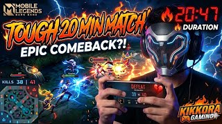 The TOUGHEST Match of My Life! 😤 Epic MLBB Gameplay | KIKKORA GAMING