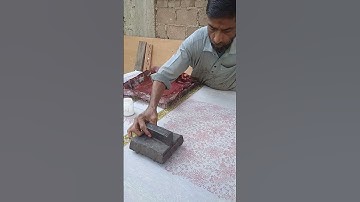 Block print on raw fabric #BlockPrinting #ArtisticJourney #DIYArt