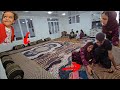 Buying Fabric at the Market ❤️ | Sewing Side Seams at Home 🧵 | Nomadic & Village Life Daily Vlog
