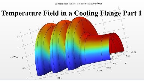 Flange Cooling Simulation in COMSOL Multiphysics | Thermal Analysis Tutorial for Engineers Part 1