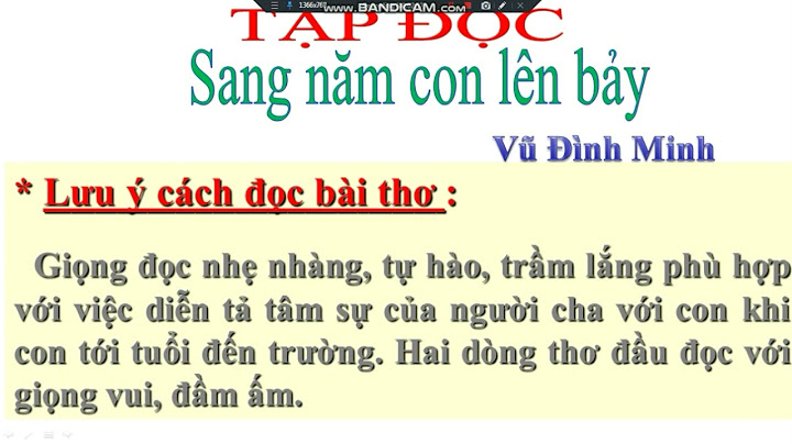 Bài thơ tập đọc lớp 5sang năm con lên bảy năm 2024