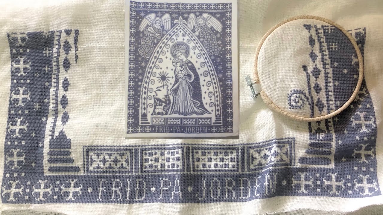Flosstube : Stitch With Me 189 Hemslöjden Skåne Frid på jorden