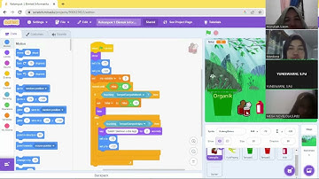 Projek Modul 3 elemen Algoritma Pemograman dengan menggunakan Program Scratch