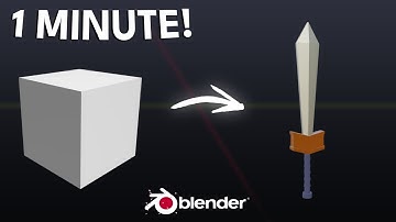 Create a Low Poly Sword in Blender in 1 Minute!
