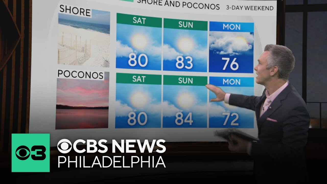 Saturday will be mostly sunny, with a stray chance of thunderstorm ...