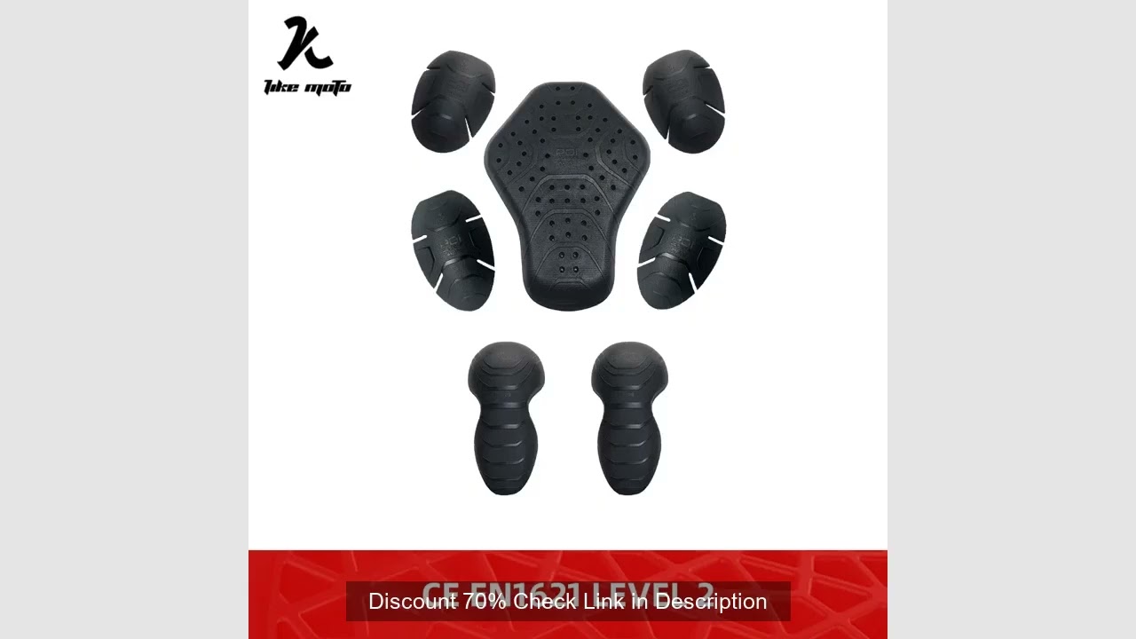 CE Level 2 Moto Motorcycle Back Elbow Knee Shoulder Protector Jacket Insert Gear Armor Motocross Rac