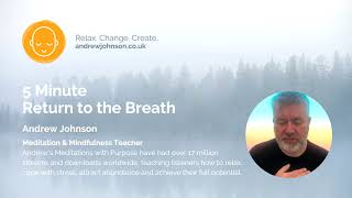 5 Minute Return to the Breath Meditation| Andrew Johnson