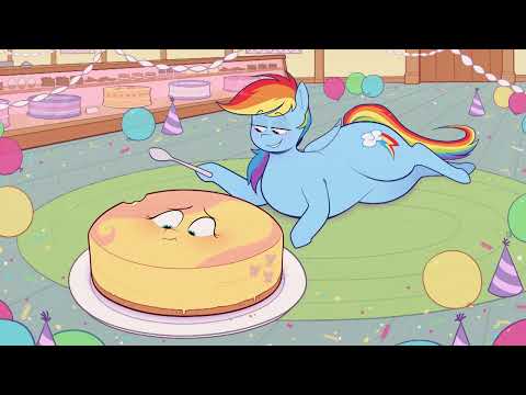 "Fluttershy Cheesecake" Animation by "Ridiculouscake"