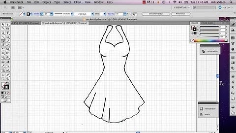 How to Create Pleats on a Dress in Illustrator : Adobe Illustrator