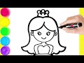 How to draw a princess butterfly heart and cat  drawing tutorial art