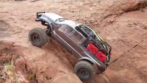 Traxxas trx4rd sport with axial wroncho trail ride