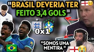 "BRASIL DEVERIA TER GOLEADO" TODA FRUSTRAÇÃO E CHORO DA IMPRENSA INGLESA APÓS INGLATERRA 0X1 BRASIL