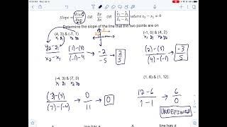5.1 Notes Part 2 - Slope Formula and Slope-Intercept Intro