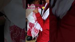 Her first haircut..How she react??#youtubeshorts #viralvideo #supportmychannel