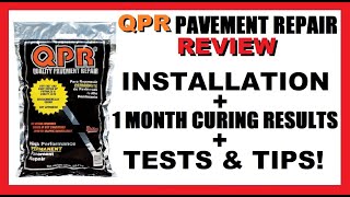 Review of QPR Asphalt Pothole Cold Patch Repair | How To + 4 Week Curing Results + Tips | Lowe’s DIY